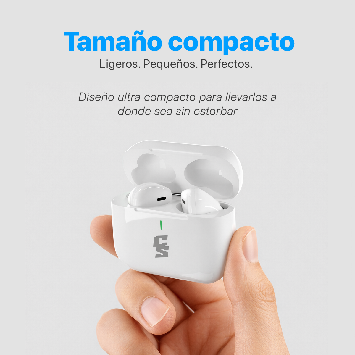 AUDIFONOS INALAMBRICOS CYBERSHOP NEGRO MDL-INPOD4