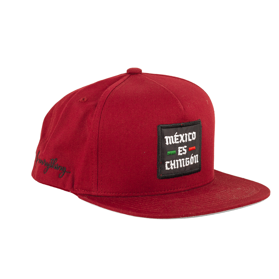 Gorra Snapback Square Patch México Es Chingón Roja