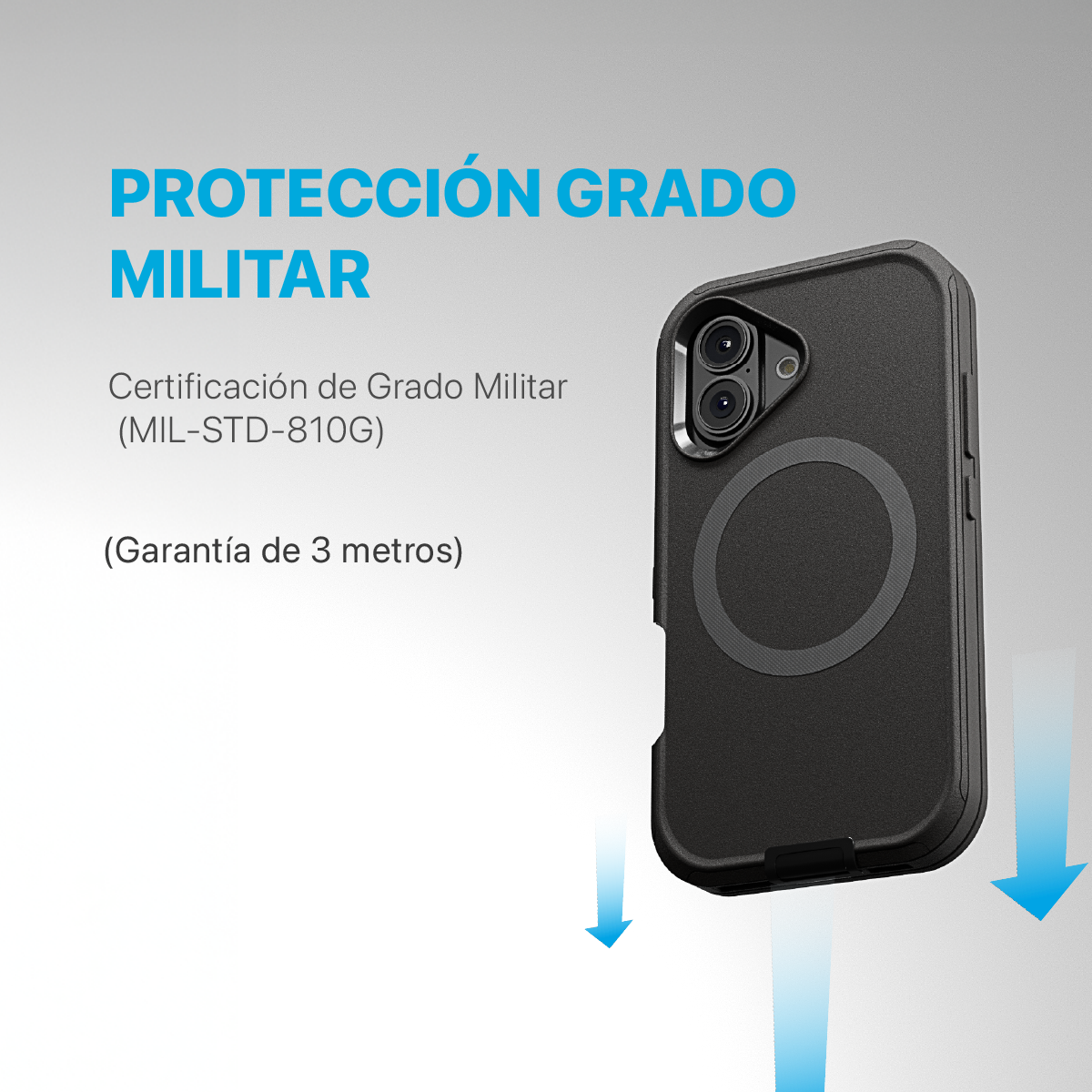 FUNDA ADVENTURE MAGSAFGFE IPHONE 16 NEGRO