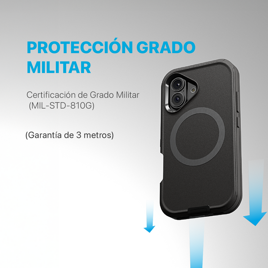 FUNDA ADVENTURE MAGSAFGFE IPHONE 16 NEGRO