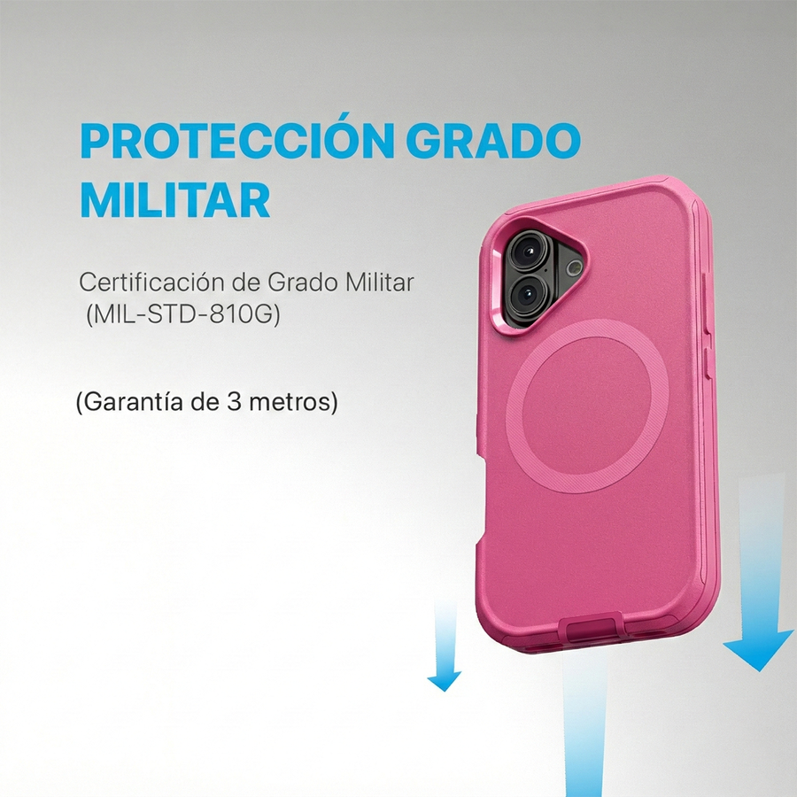 FUNDA ADVENTURE MAGSAFGFE IPHONE 16 ROSA