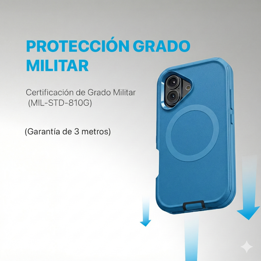 FUNDA ADVENTURE MAGSAFGFE IPHONE 16 AZUL