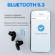 AUDIFONOS INALAMBRICOS CYBERSHOP BLUETOOTH NEGRO MDL-INPOD3 - Miniatura