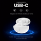 AUDIFONOS INALAMBRICOS CYBERSHOP BLUETOOTH BLANCO MDL-INPOD3 - Miniatura
