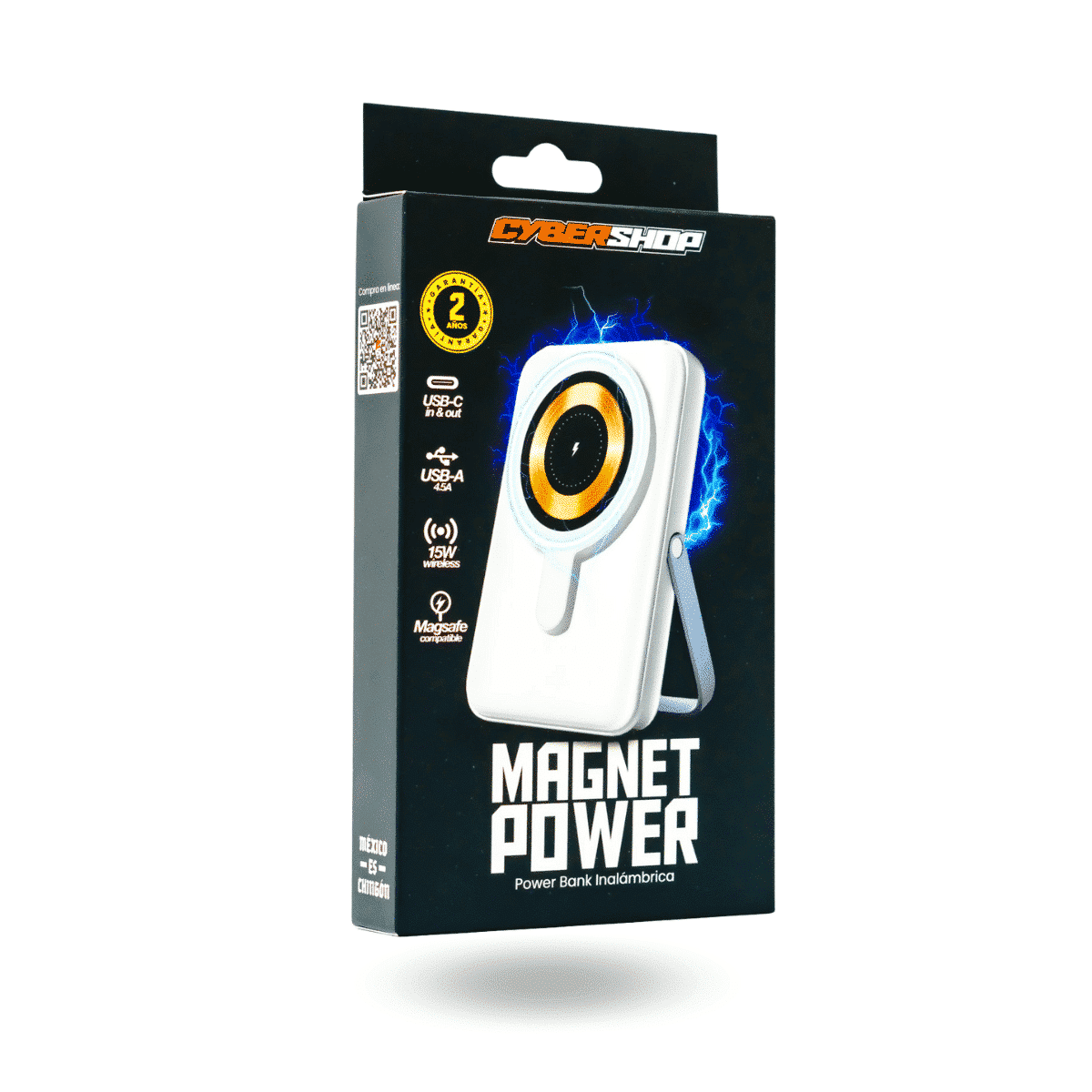 BATERIA PORTATL MAGSAFE CYBERSHOP 10,000 22.5W BLANCO