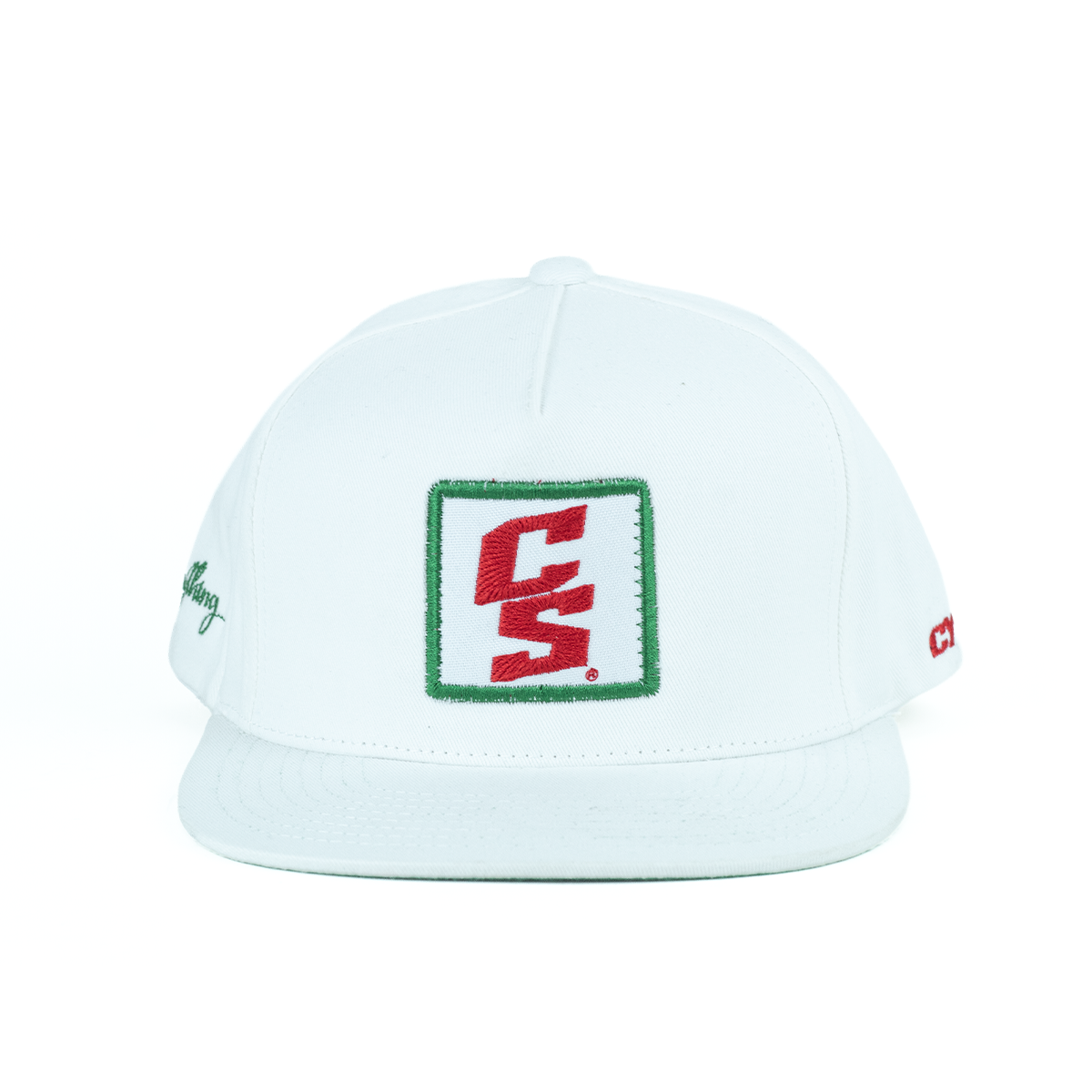 Gorra Snapback Square Patch Blanca CS Edición Tricolor