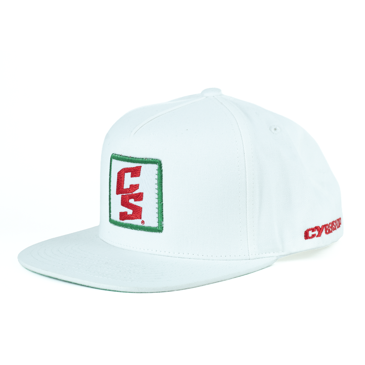 Gorra Snapback Square Patch Blanca CS Edición Tricolor