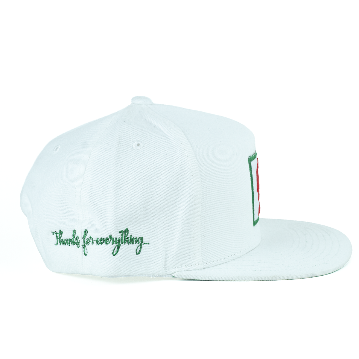 Gorra Snapback Square Patch Blanca CS Edición Tricolor