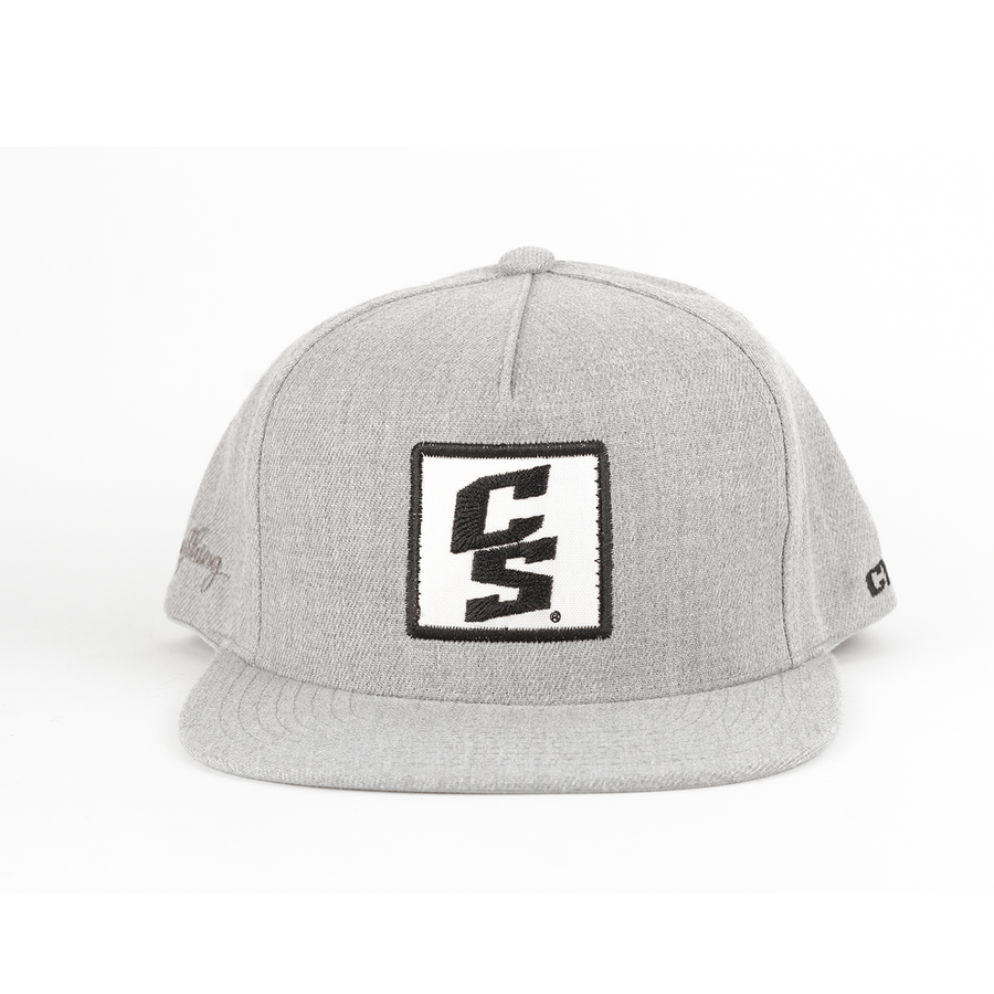 Gorra Snapback Square Patch Gris Jaspeado CS