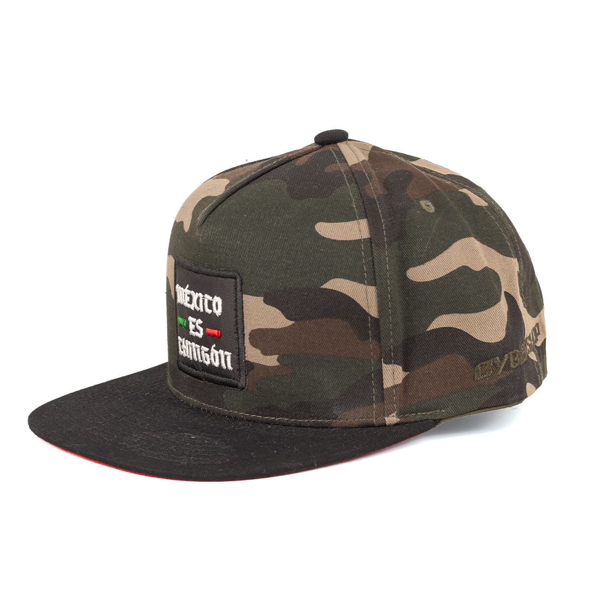 Gorra Snapback Square Patch México Es Chingón Camuflaje