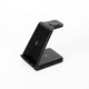 BASE DE CARGA 3 EN 1 CYBERSHOP 15W NEGRO - Miniatura