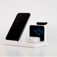 BASE DE CARGA 4 EN 1 WATCH/EARBUDS/PHONE/CLOCK BLANCO - Miniatura