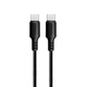 CABLE 2M CS TYPE-C NEGRO 2.1A - Miniatura