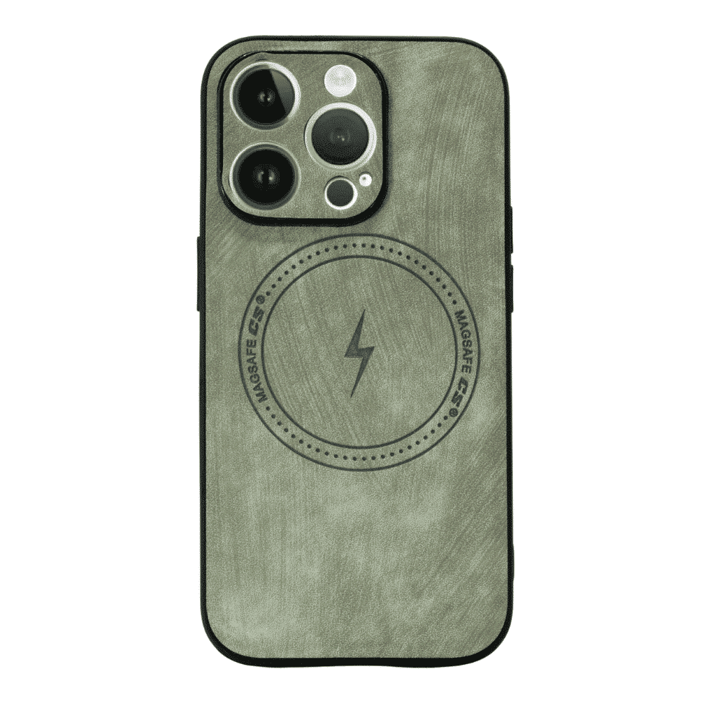 CUERO-MAGSAFE IPHONE 12 GRIS