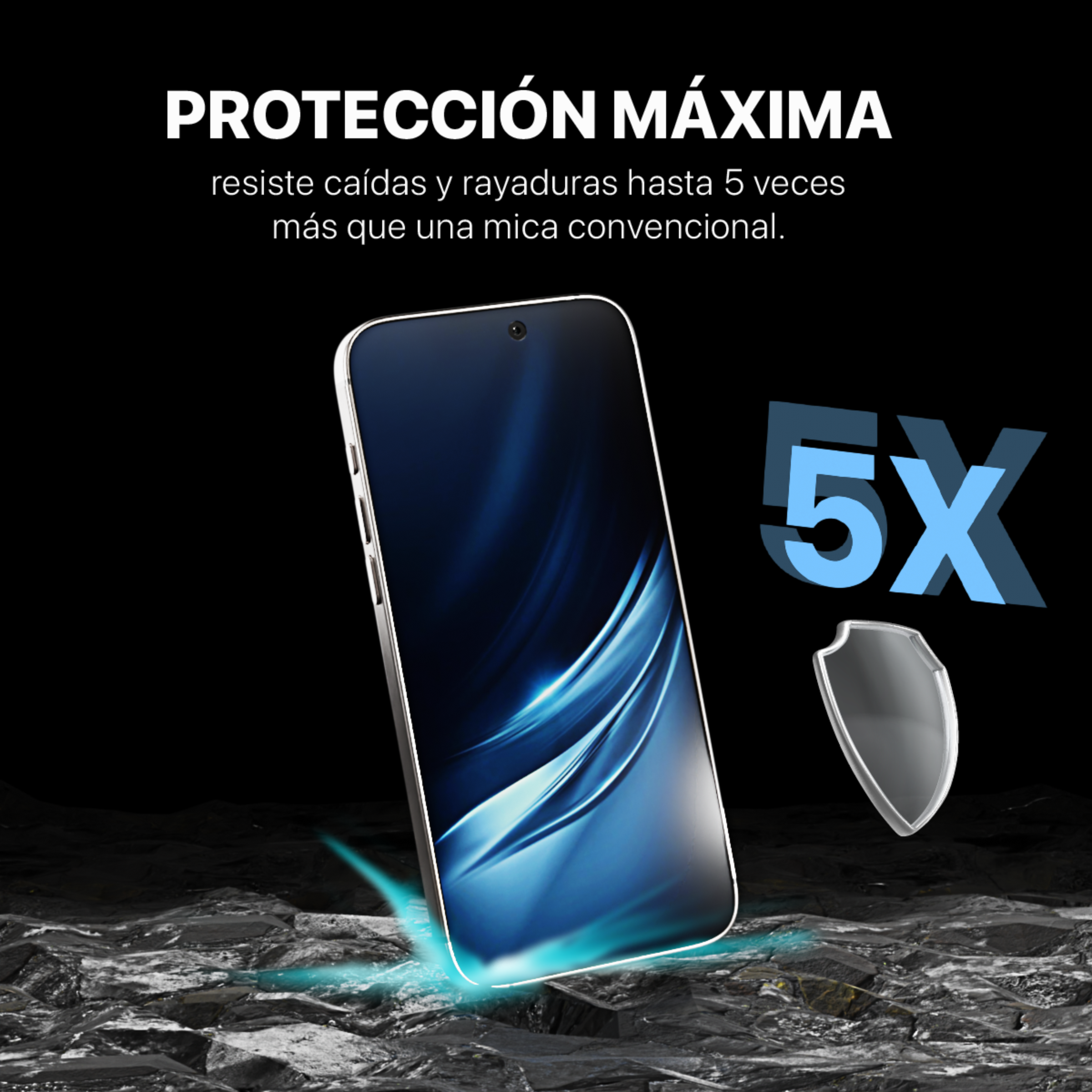 MICA PARA IPHONE 15 PRO MAX HD PREMIUM CS + KIT DE INSTALACI