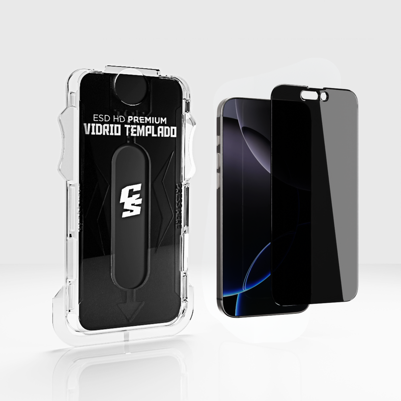 MICA PARA IPHONE 15 PRO MAX PRIVACIDAD PREMIUM CS + KIT DE I
