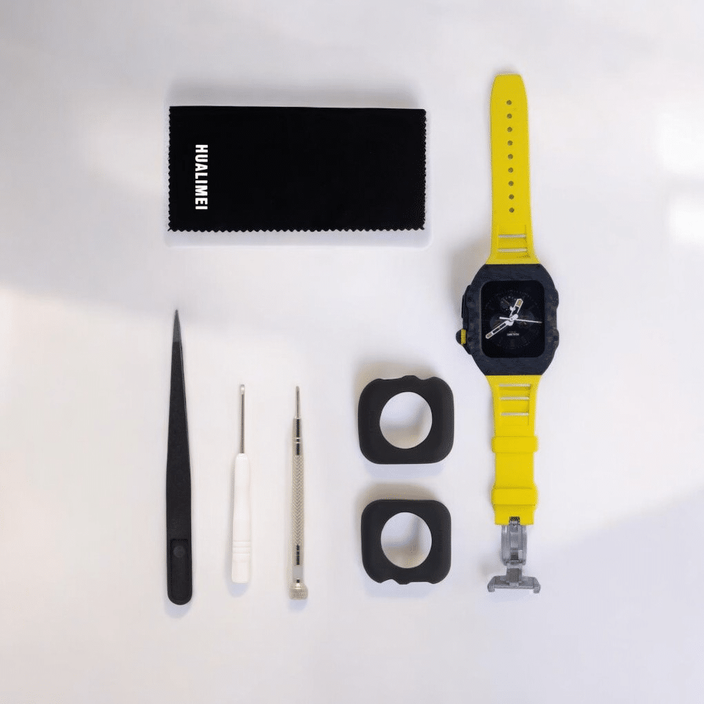 EXTENSIBLE SILICON HUBLOT AMARILLO 49MM APPLEWATCH