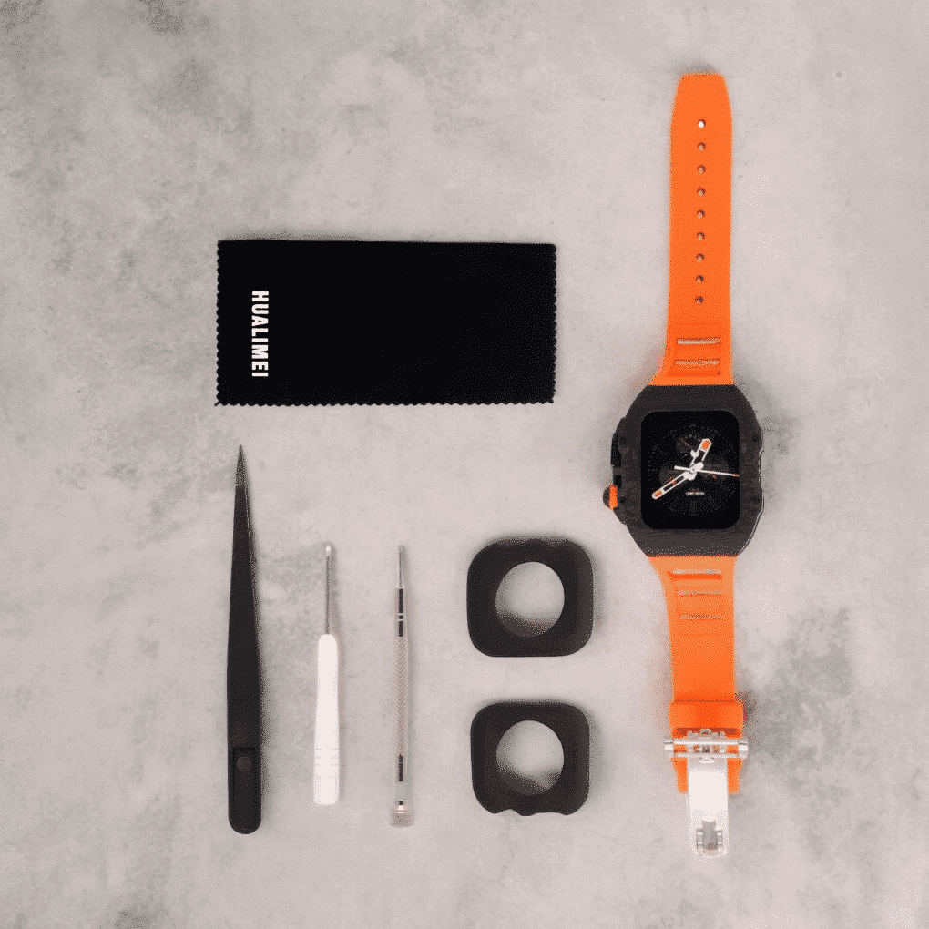 EXTENSIBLE SILICON HUBLOT NARANJA 49MM APPLEWATCH