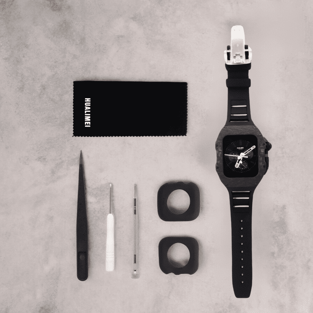 EXTENSIBLE SILICON HUBLOT NEGRO 45MM APPLEWATCH