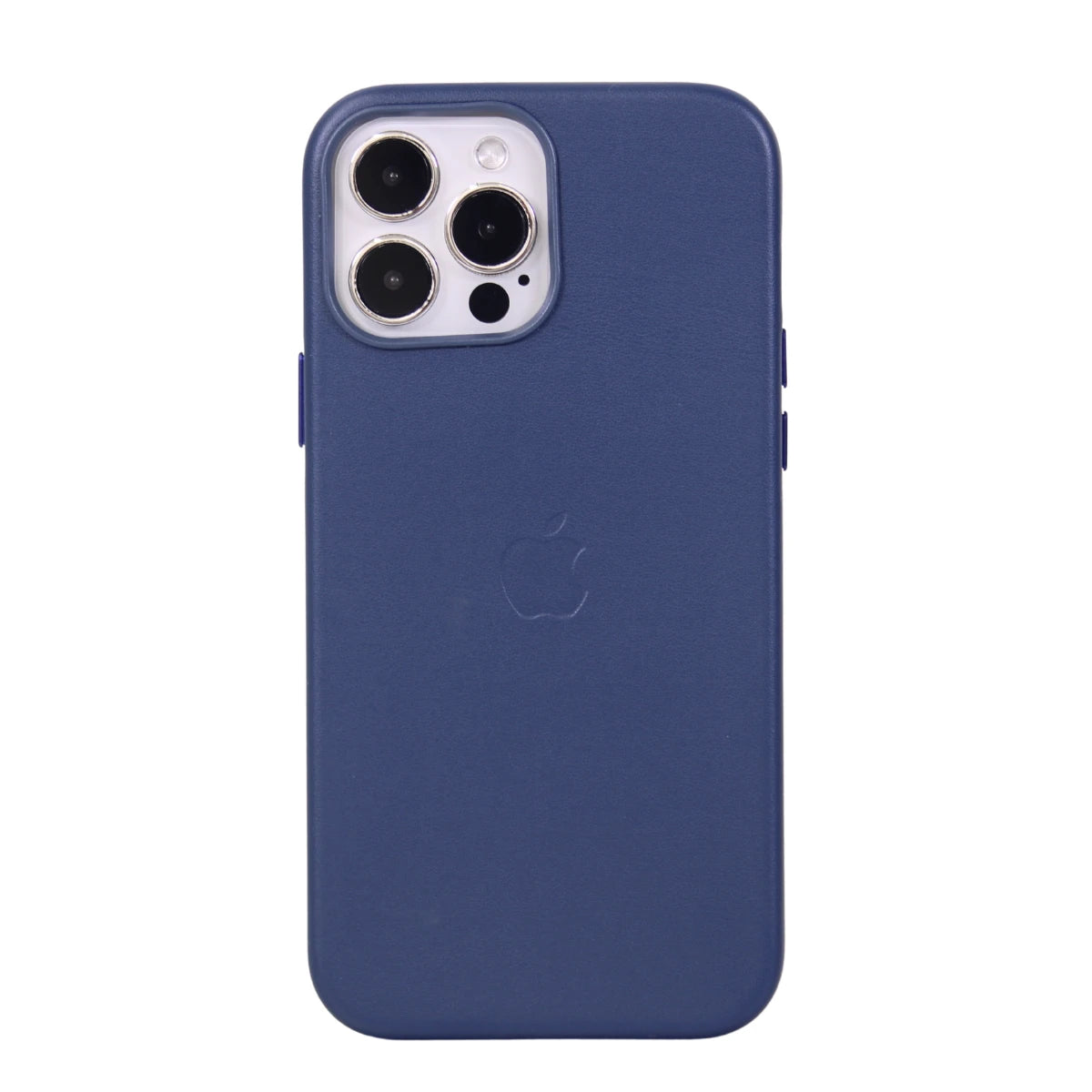 FUNDA CUERO-3 MAGSAFE IPHONE 13 PRO MAX AZUL
