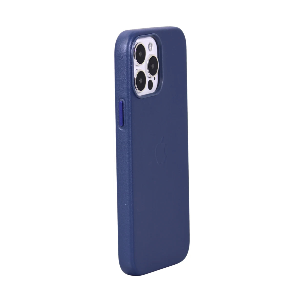 FUNDA CUERO-3 MAGSAFE IPHONE 13 PRO MAX AZUL