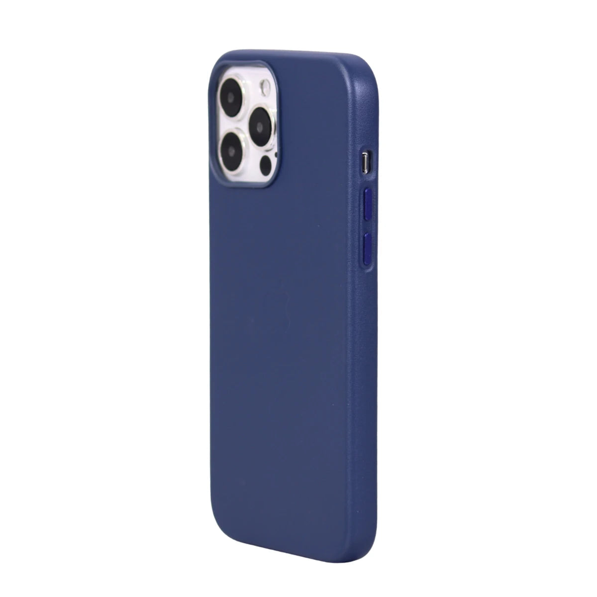 FUNDA CUERO-3 MAGSAFE IPHONE 13 PRO MAX AZUL