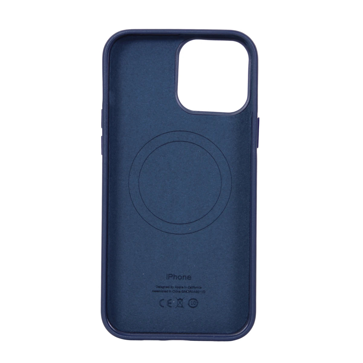 FUNDA CUERO-3 MAGSAFE IPHONE 13 PRO MAX AZUL
