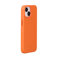 FUNDA CUERO-3 MAGSAFE IPHONE 14 NARANJA