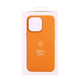 FUNDA CUERO-3 MAGSAFE IPHONE 14 NARANJA - Miniatura
