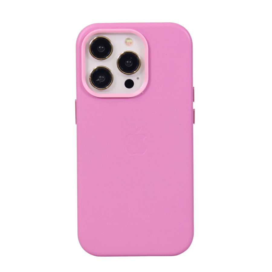 FUNDA CUERO-3 MAGSAFE IPHONE 14 PRO ROSA