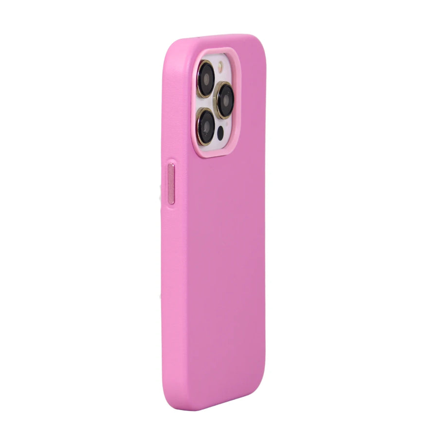 FUNDA CUERO-3 MAGSAFE IPHONE 14 PRO ROSA