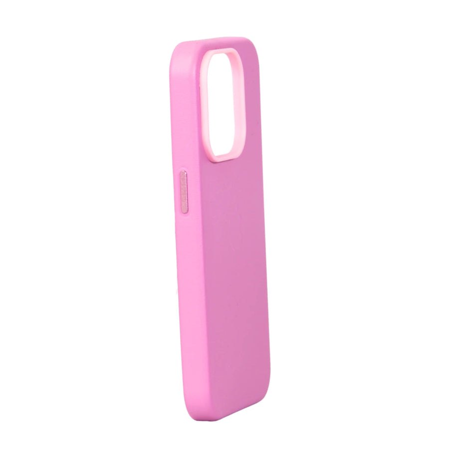 FUNDA CUERO-3 MAGSAFE IPHONE 15 PRO ROSA