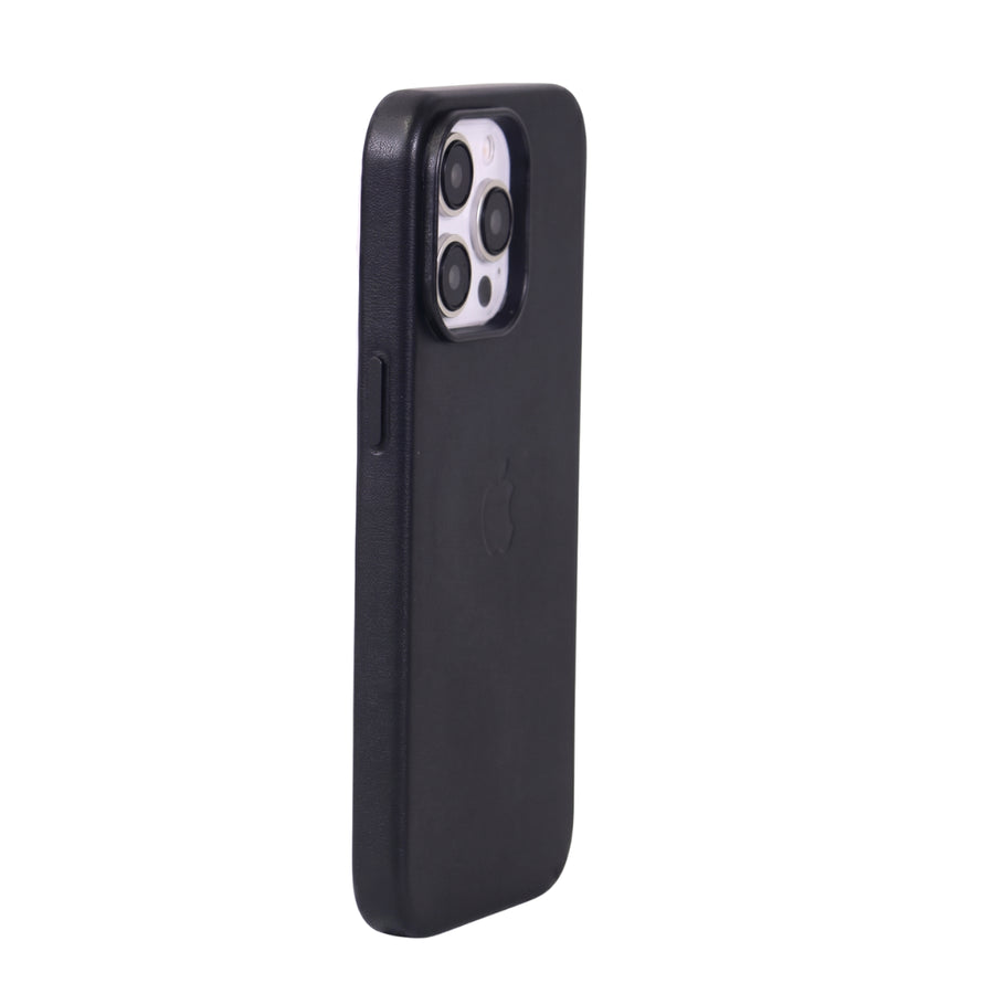 FUNDA CUERO-3 MAGSAFE IPHONE 15 PRO MAX NEGRO