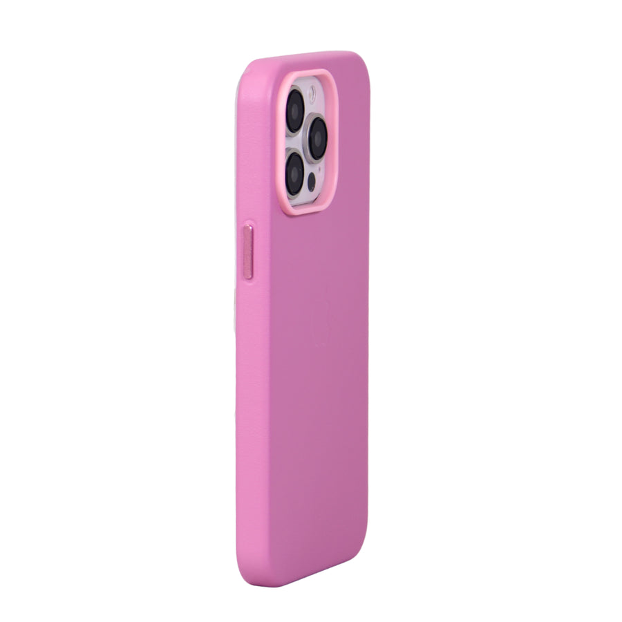 FUNDA CUERO-3 MAGSAFE IPHONE 15 PRO MAX ROSA