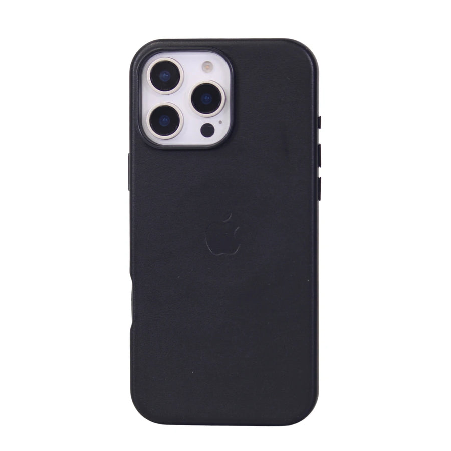FUNDA CUERO-3 MAGSAFE IPHONE 16 PRO MAX NEGRO
