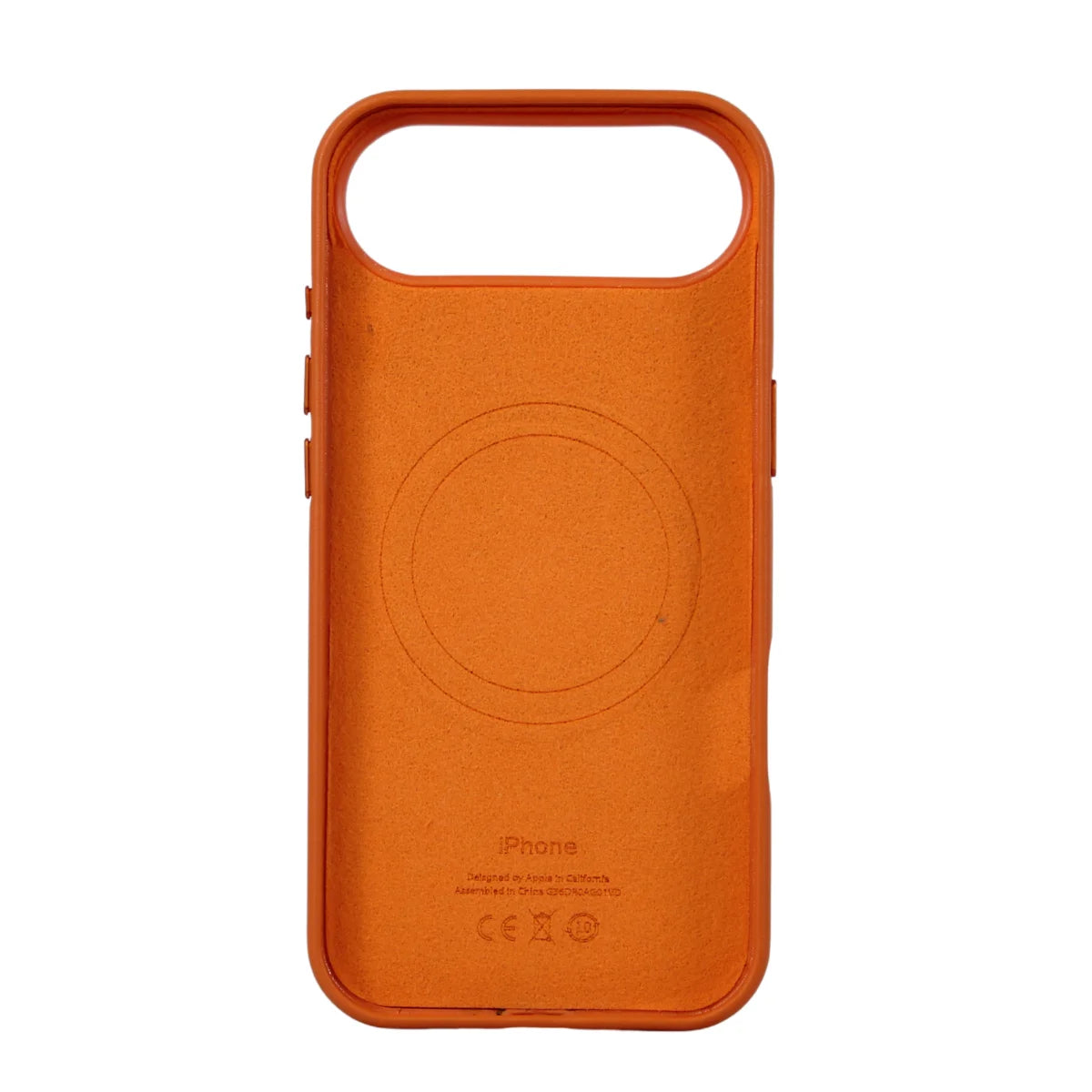 FUNDA CUERO-3 MAGSAFE IPHONE 17 AIR NARANJA
