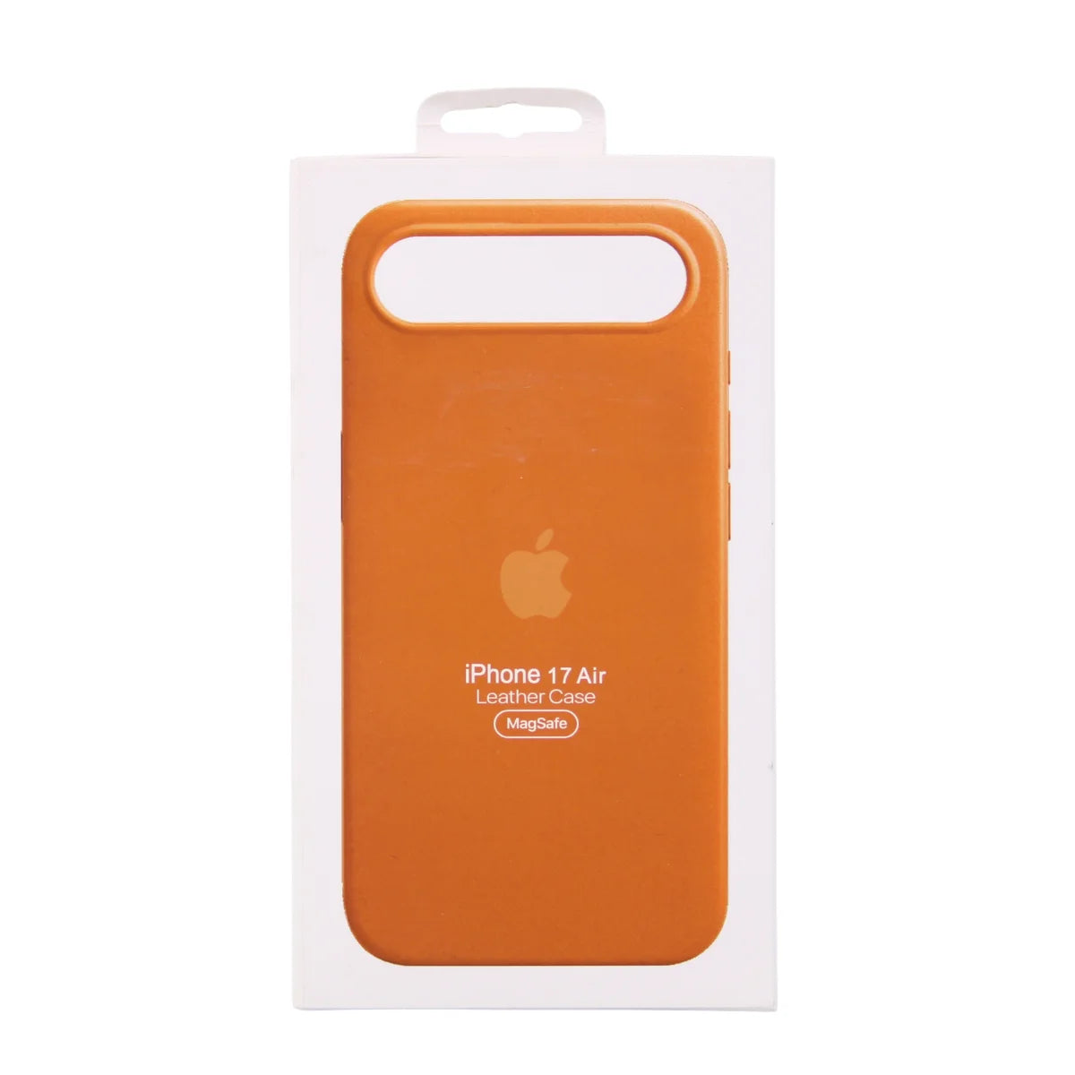FUNDA CUERO-3 MAGSAFE IPHONE 17 AIR NARANJA