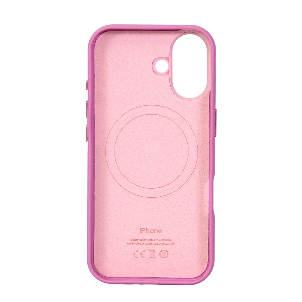 FUNDA CUERO-3 MAGSAFE IPHONE 17 ROSA