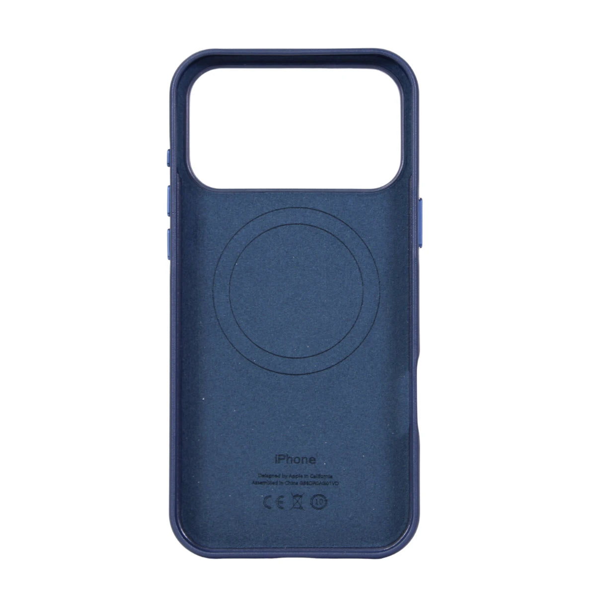 FUNDA CUERO MAGSAFE IPHONE 17 PRO MAX AZUL
