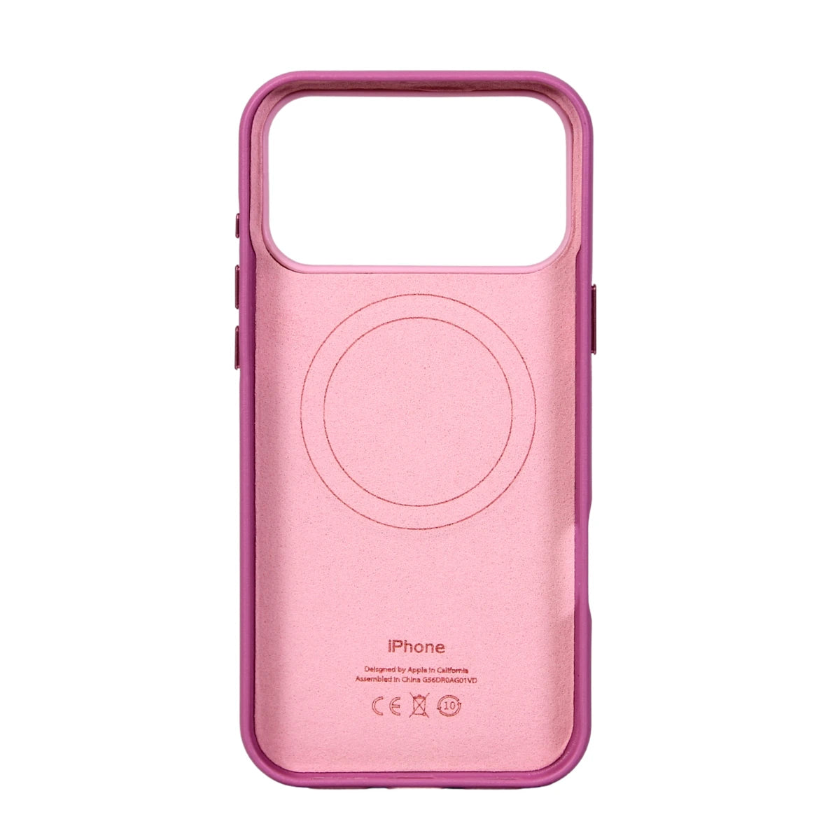FUNDA CUERO MAGSAFE IPHONE 17 PRO ROSA