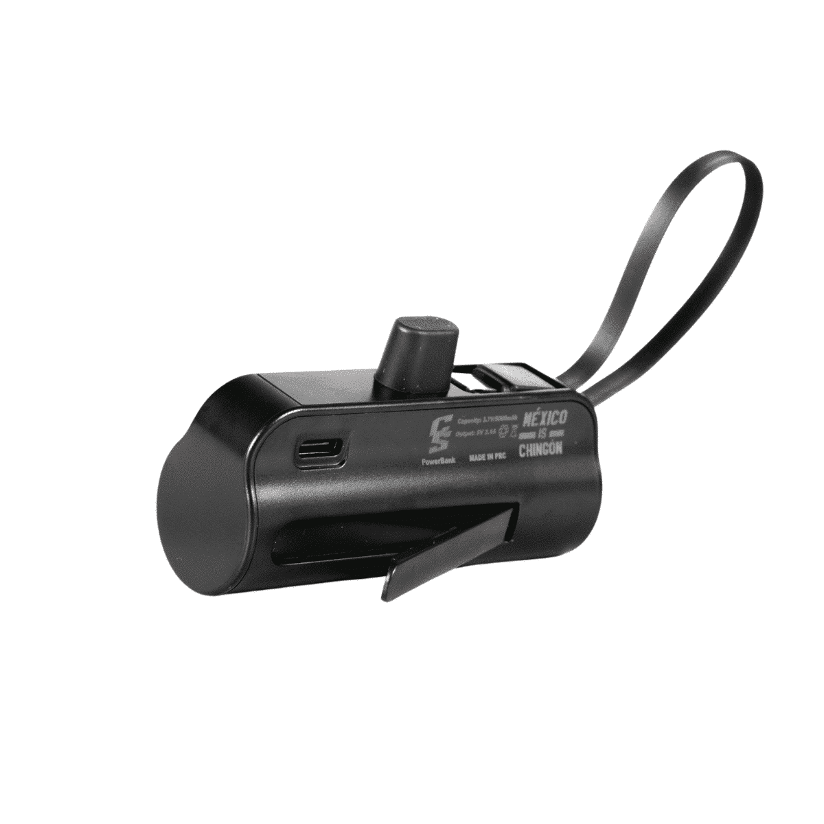 POWERBANK COMPACT 5,000 IP & CABLE TC NEGRO MQ-P121IP