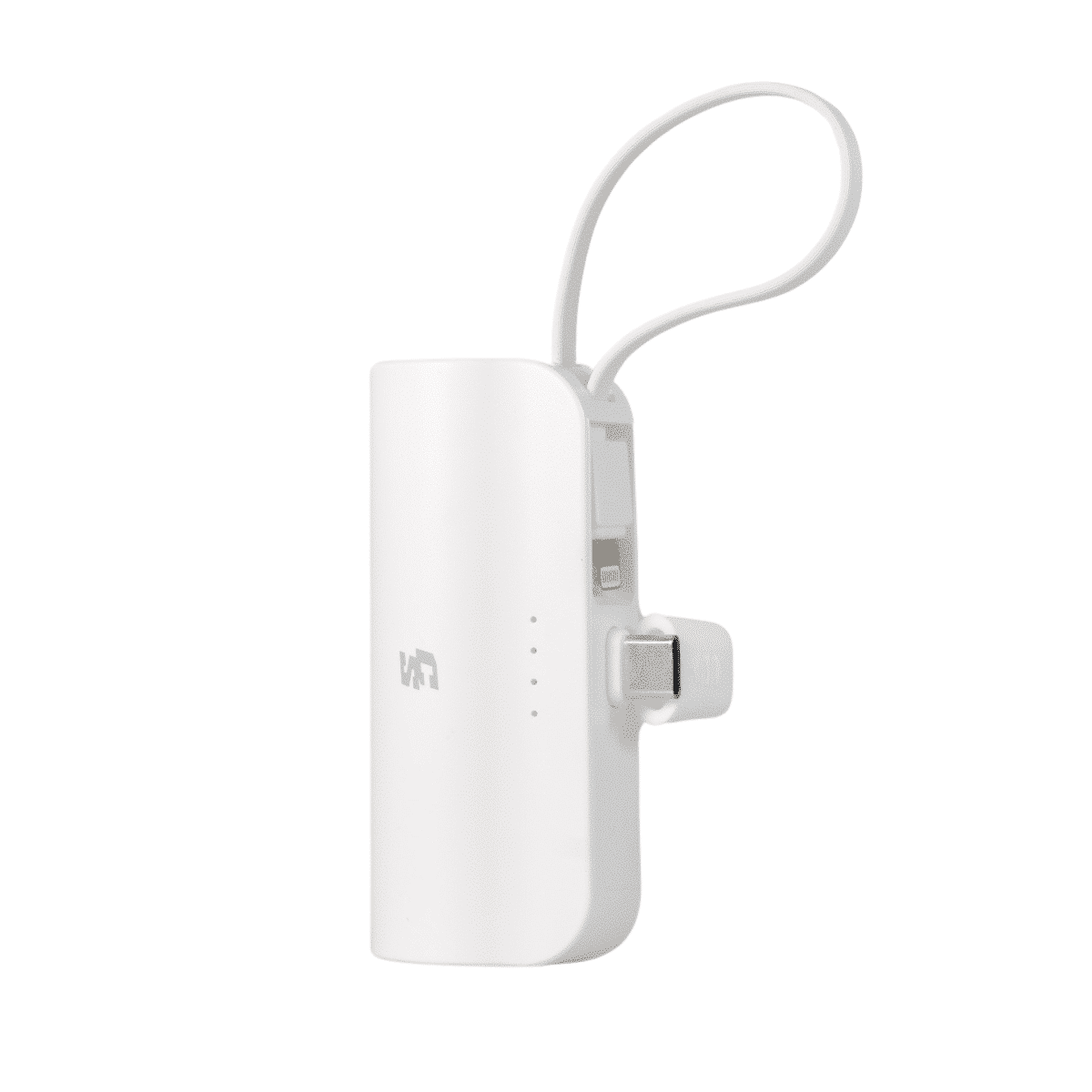 POWERBANK COMPACT 5,000 IP & CABLE TC BLANCO MQ-P121IP