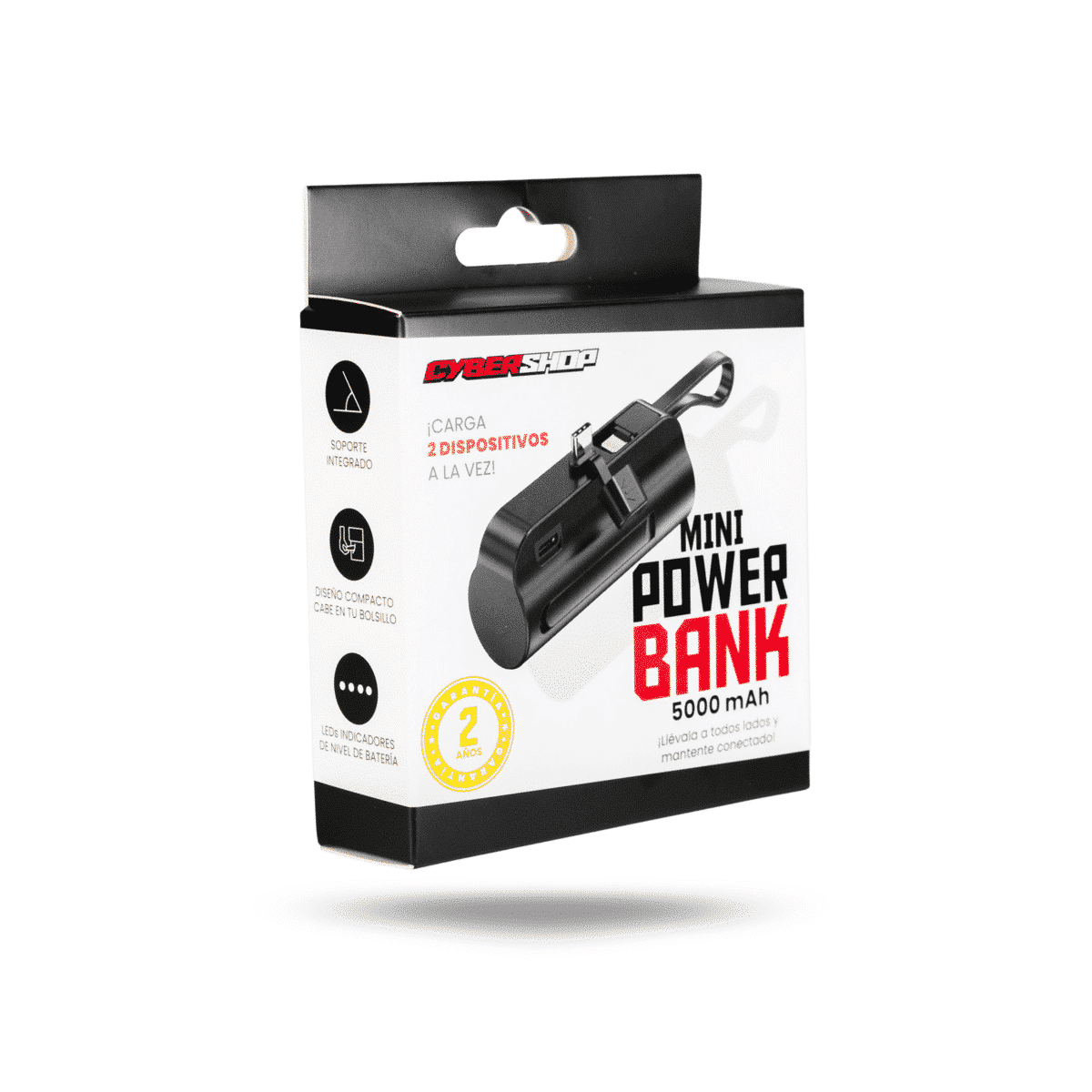 POWERBANK COMPACT 5,000 IP & CABLE TC ROSA MQ-P121IP features