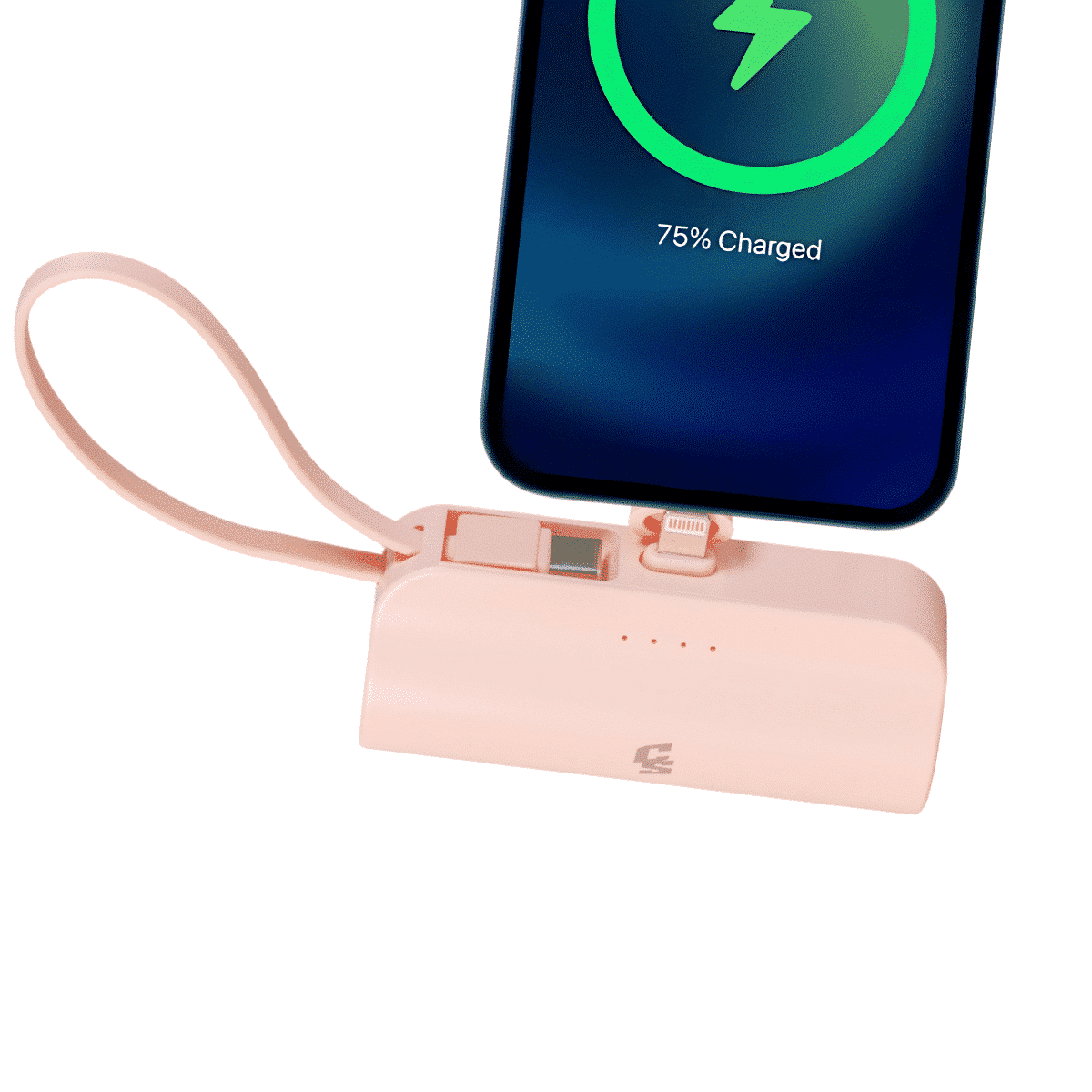 POWERBANK COMPACT 5,000 TIPO-C & CABLE IP ROSA MQ-P121TC