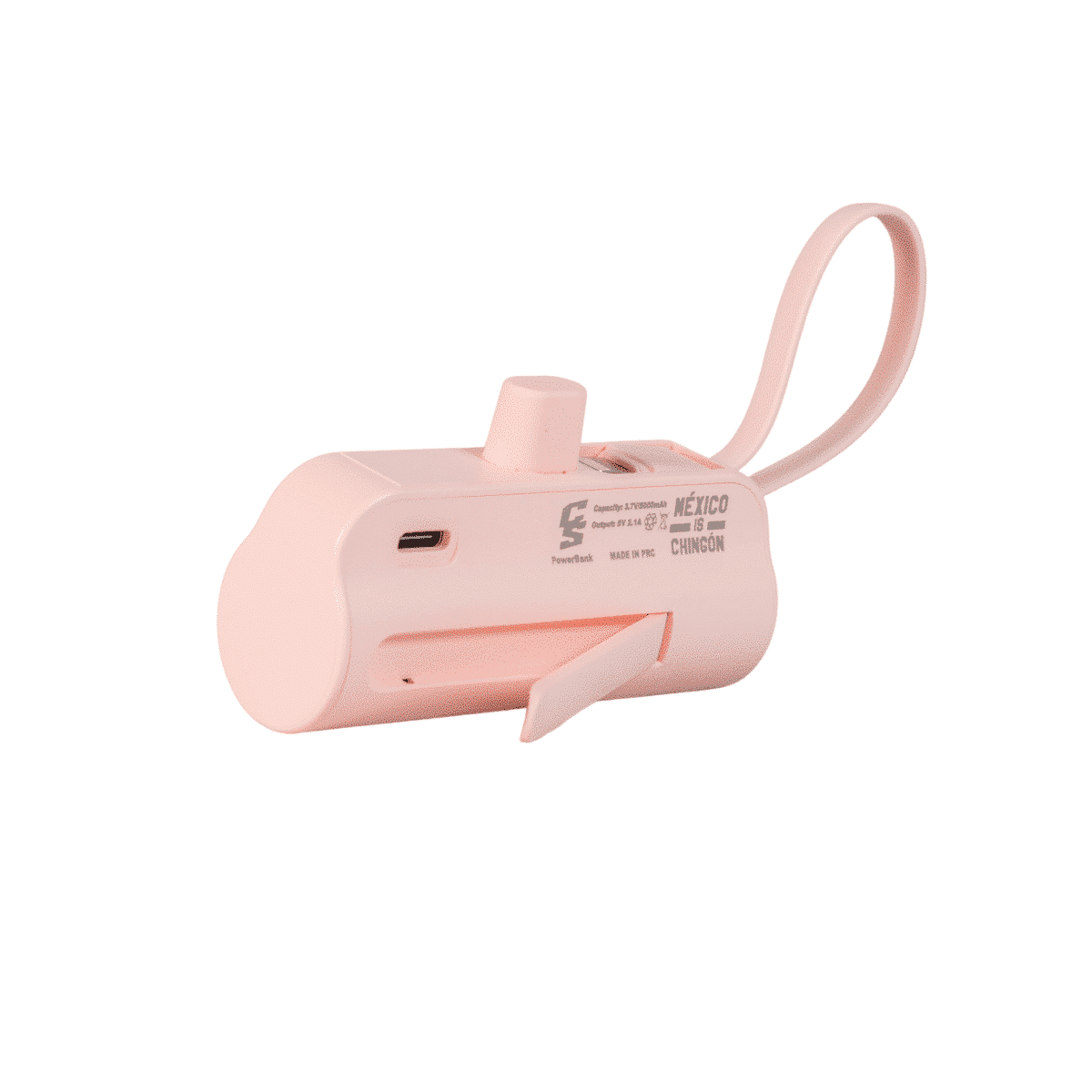 POWERBANK COMPACT 5,000 TIPO-C & CABLE IP ROSA MQ-P121TC