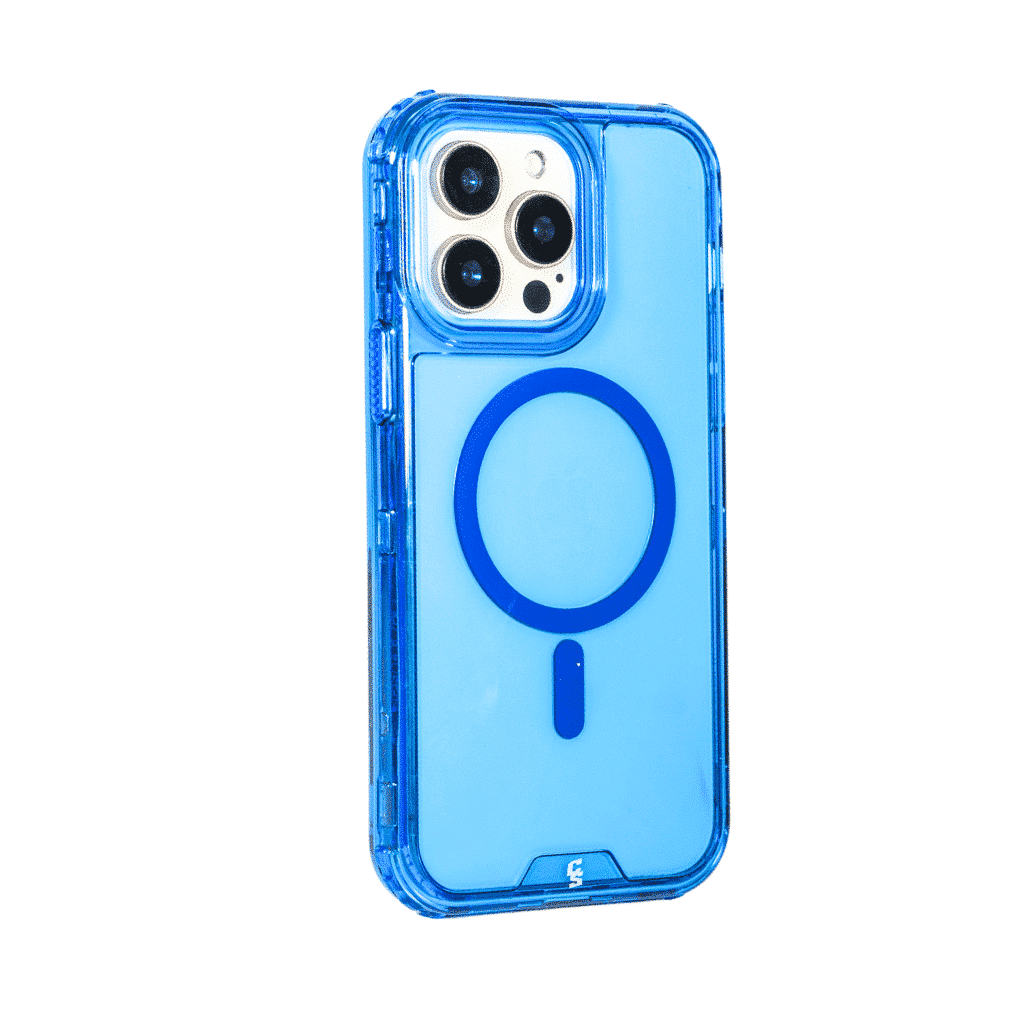 FUNDA MAGSAFE COLORFULL 3IN1 IPHONE 16 PRO MAX AZUL