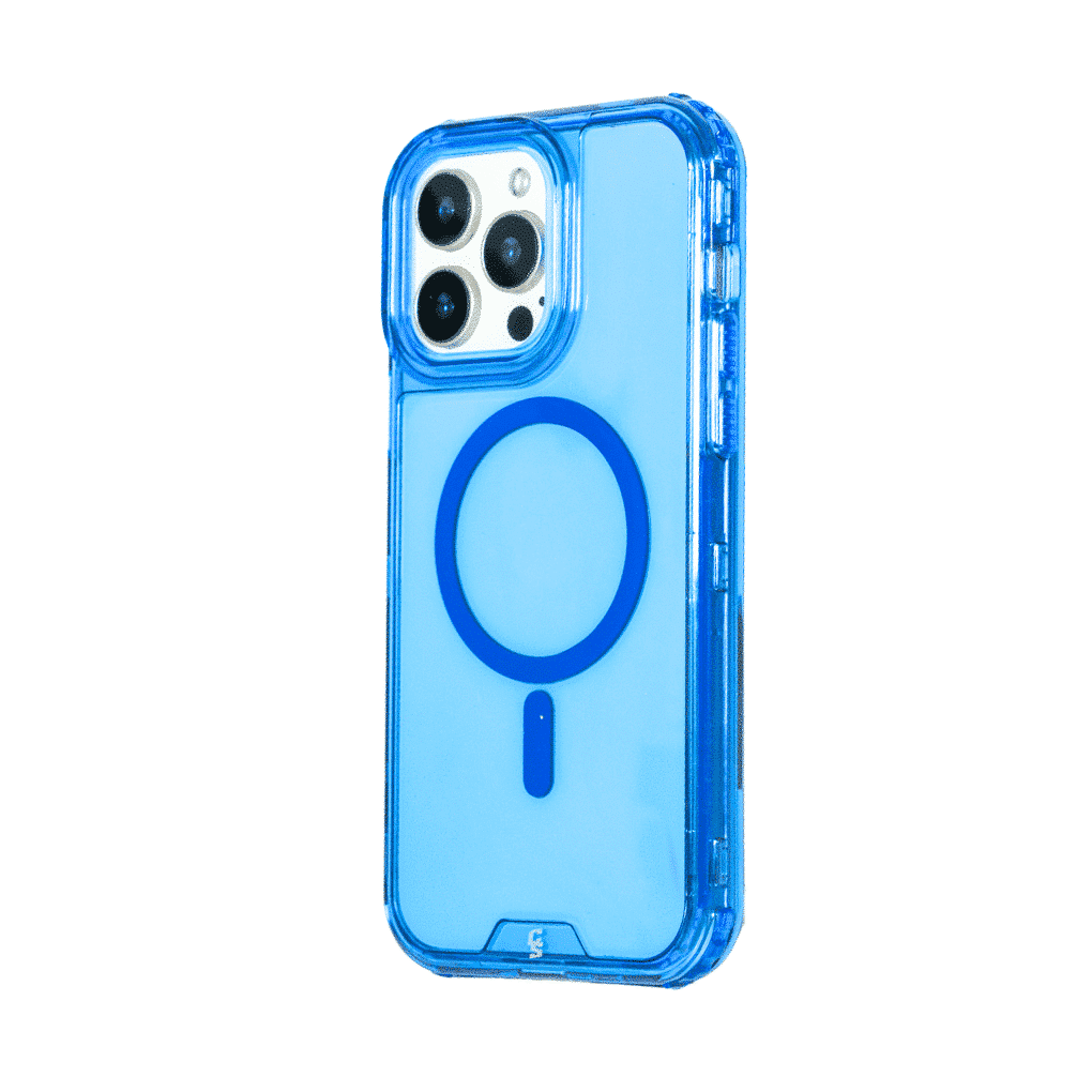 FUNDA MAGSAFE COLORFULL 3IN1 IPHONE 16 PRO MAX AZUL