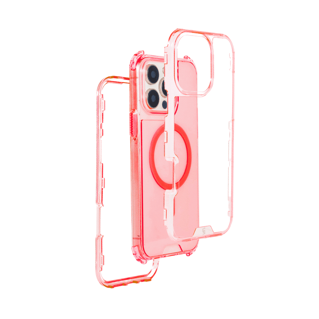 FUNDA MAGSAFE COLORFULL 3IN1 IPHONE 16 MELON