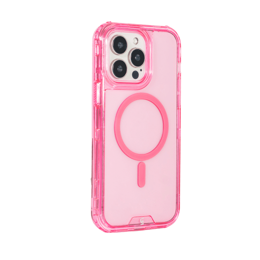 FUNDA MAGSAFE COLORFULL 3IN1 IPHONE 16 ROSA