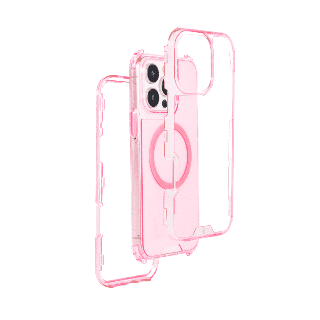 FUNDA MAGSAFE COLORFULL 3IN1 IPHONE 15 ROSA